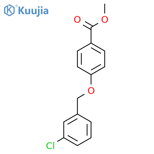 methyl 4-[(3-chlorophenyl)methoxy]benzoate structure