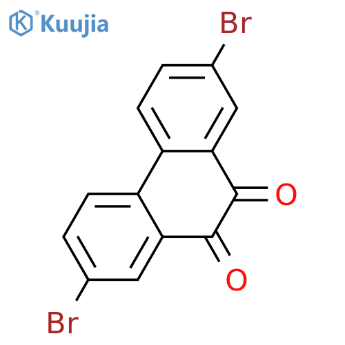 2,7-dibromo-9,10-dihydrophenanthrene-9,10-dione structure