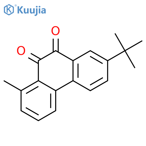 9,10-Phenanthrenedione, 7-(1,1-dimethylethyl)-1-methyl- structure