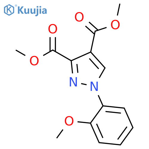 1H-Pyrazole-3,4-dicarboxylic acid, 1-(2-methoxyphenyl)-, dimethyl ester structure