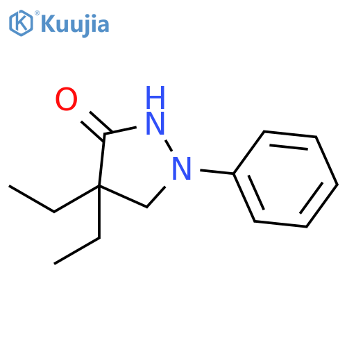 3-PYRAZOLIDINONE, 4,4-DIETHYL-1-PHENYL- structure