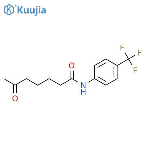 HEPTANAMIDE, 6-OXO-N-[4-(TRIFLUOROMETHYL)PHENYL]- structure