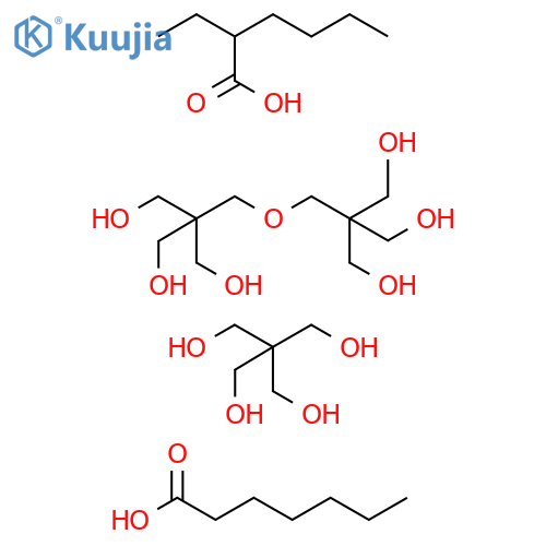 Heptanoic acid, mixed esters with dipentaerythritol, 2-ethylhexanoic acid and pentaerythritol structure