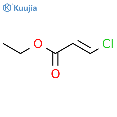 2-PROPENOIC ACID, 3-CHLORO-, ETHYL ESTER structure