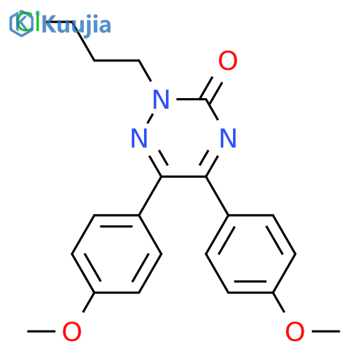 1,2,4-Triazin-3(2H)-one,2-(3-chloropropyl)-5,6-bis(4-methoxyphenyl)- structure