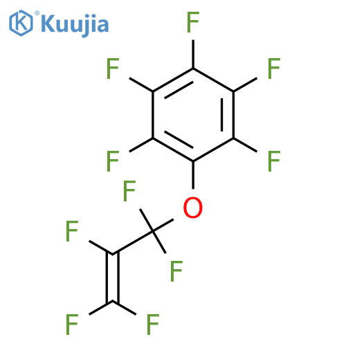 Benzene, pentafluoro[(1,1,2,3,3-pentafluoro-2-propenyl)oxy]- structure