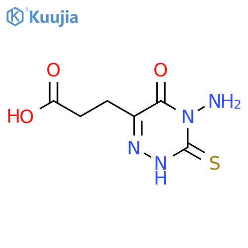 3-(4-amino-5-oxo-3-sulfanylidene-2,3,4,5-tetrahydro-1,2,4-triazin-6-yl)propanoic Acid structure