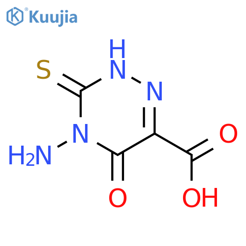 1,2,4-Triazine-6-carboxylicacid, 4-amino-2,3,4,5-tetrahydro-5-oxo-3-thioxo- structure