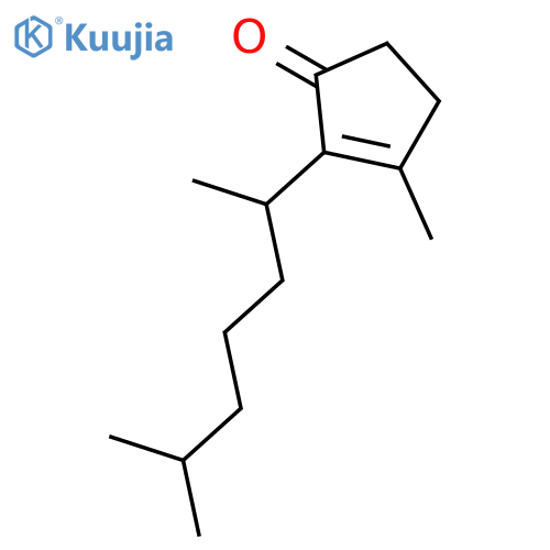 2-Cyclopenten-1-one, 2-(1,5-dimethylhexyl)-3-methyl- structure