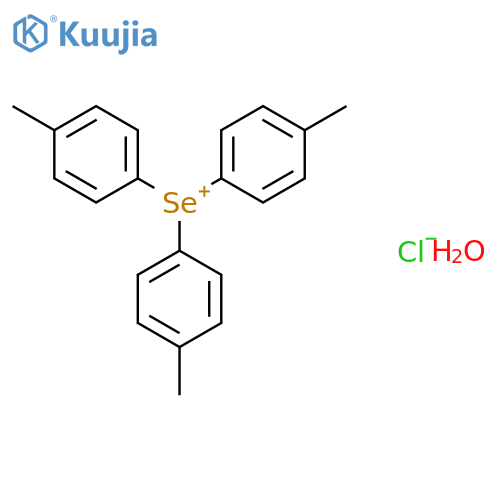 SELENONIUM, TRIS(4-METHYLPHENYL)-, CHLORIDE, MONOHYDRATE structure