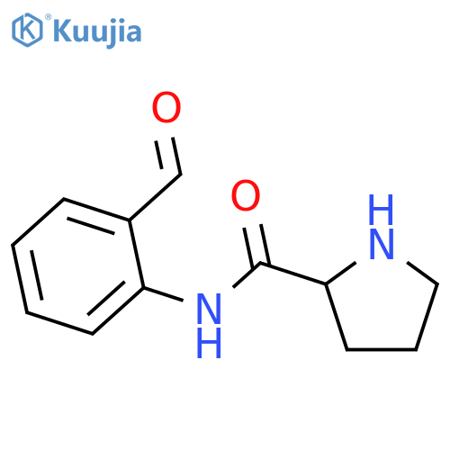 2-Pyrrolidinecarboxamide, N-(2-formylphenyl)- structure