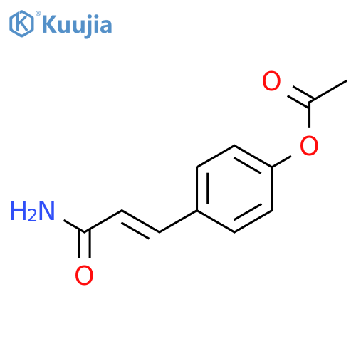 2-Propenamide, 3-[4-(acetyloxy)phenyl]- structure