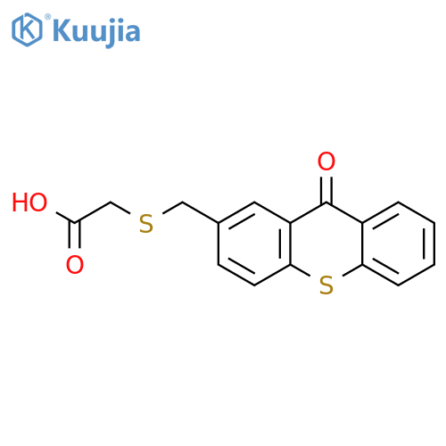 Acetic acid,2-[[(9-oxo-9H-thioxanthen-2-yl)methyl]thio]- structure