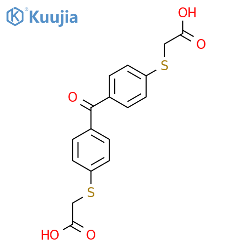 2,2'-[carbonylbis(4,1-phenylenethio)]bis(acetic) acid structure
