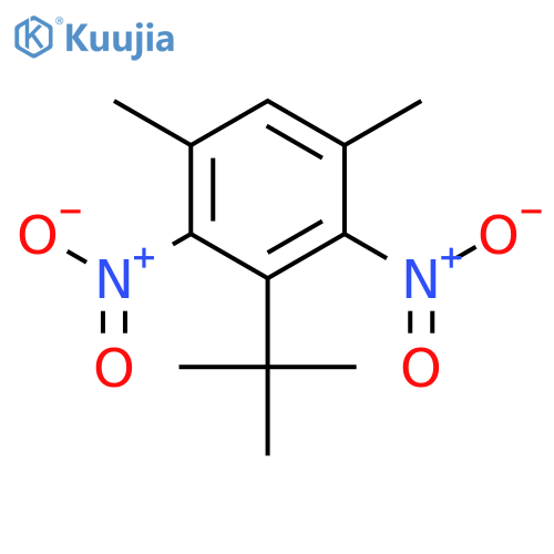 Benzene,3-(1,1-dimethylethyl)-1,5-dimethyl-2,4-dinitro- structure