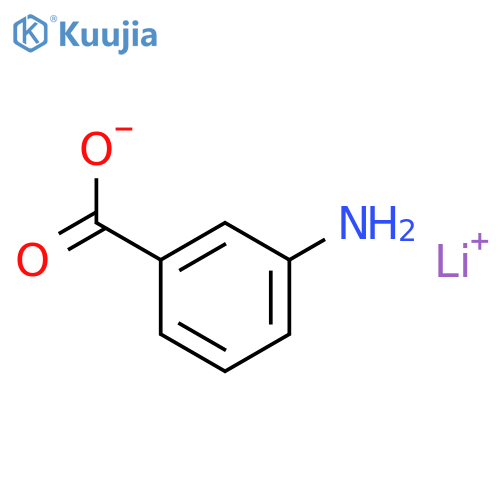 Benzoic acid, 3-amino-,lithium salt (1:1) structure
