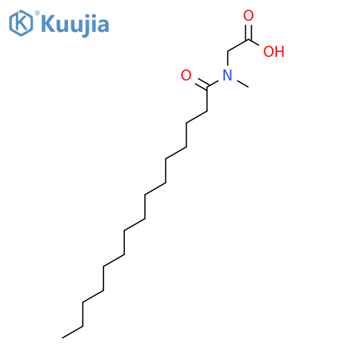 GLYCINE, N-METHYL-N-(1-OXOPENTADECYL)- structure