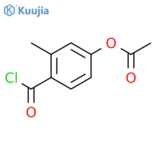 Benzoyl chloride,4-(acetyloxy)-2-methyl- structure
