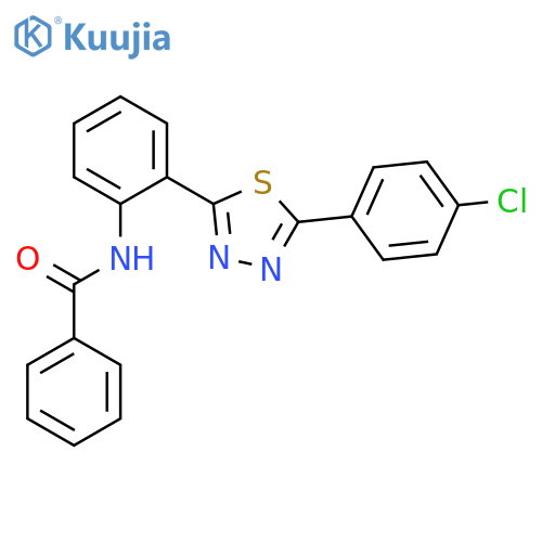 Benzamide, N-[2-[5-(4-chlorophenyl)-1,3,4-thiadiazol-2-yl]phenyl]- structure
