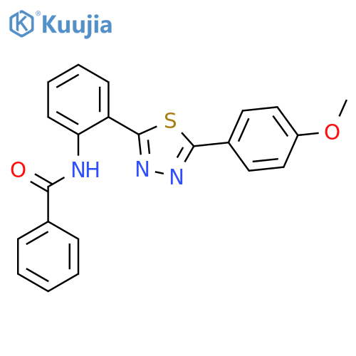 BENZAMIDE, N-[2-[5-(4-METHOXYPHENYL)-1,3,4-THIADIAZOL-2-YL]PHENYL]- structure
