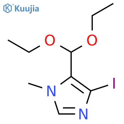 1H-Imidazole, 5-(diethoxymethyl)-4-iodo-1-methyl- structure