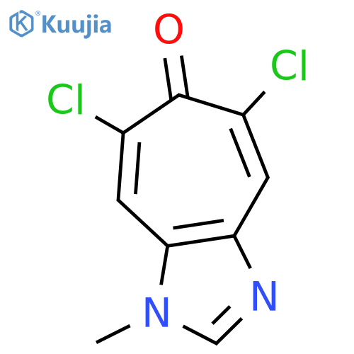 6(1H)-CYCLOHEPTIMIDAZOLONE, 5,7-DICHLORO-1-METHYL- structure