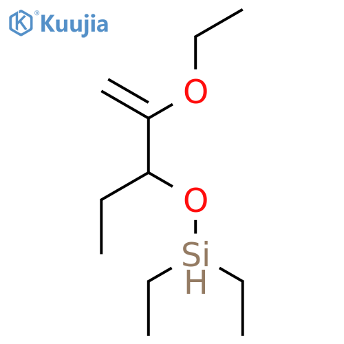 SILANE, [(2-ETHOXY-1-ETHYL-2-PROPENYL)OXY]DIETHYL- structure