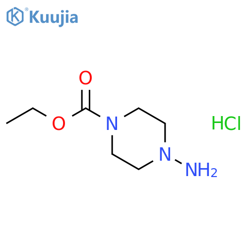 Ethyl 4-aminopiperazine-1-carboxylate hydrochloride structure