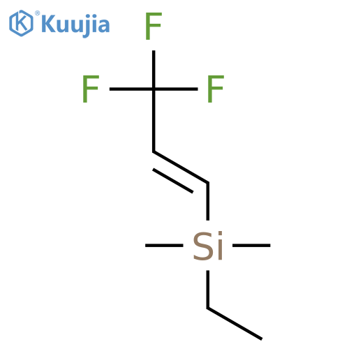 Silane,ethyldimethyl(3,3,3-trifluoro-1-propen-1-yl)- structure