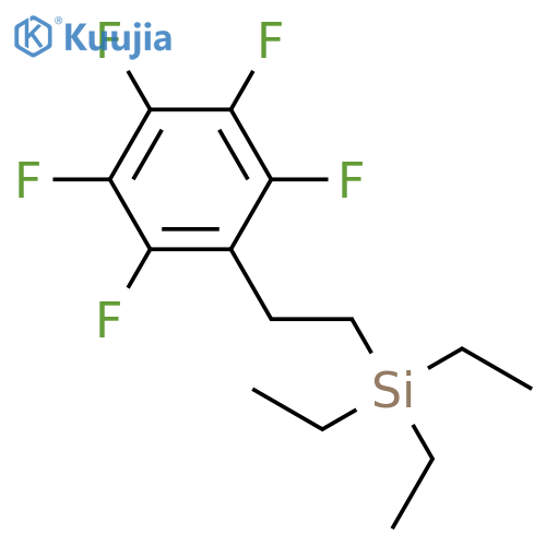 Silane, triethyl[2-(pentafluorophenyl)ethyl]- structure