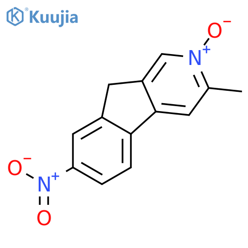 9H-INDENO[2,1-C]PYRIDINE, 3-METHYL-7-NITRO-, 2-OXIDE structure