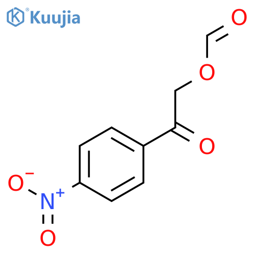 Ethanone, 2-(formyloxy)-1-(4-nitrophenyl)- structure