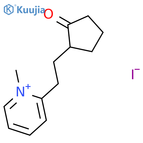Pyridinium, 1-methyl-2-[2-(2-oxocyclopentyl)ethyl]-, iodide structure