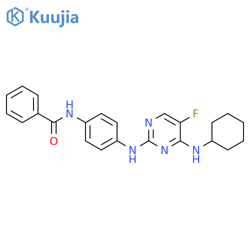 Benzamide, N-[4-[[4-(cyclohexylamino)-5-fluoro-2-pyrimidinyl]amino]phenyl]- structure