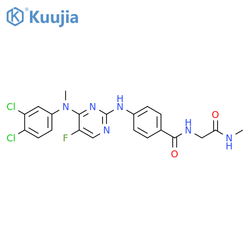 Benzamide,4-[[4-[(3,4-dichlorophenyl)methylamino]-5-fluoro-2-pyrimidinyl]amino]-N-[2-(methylamino)-2-oxoethyl]- structure