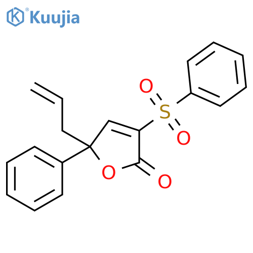 2(5H)-Furanone, 5-phenyl-3-(phenylsulfonyl)-5-(2-propenyl)- structure