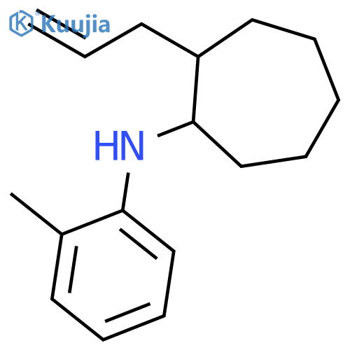 Cycloheptanamine, N-(2-methylphenyl)-2-(2-propenyl)- structure