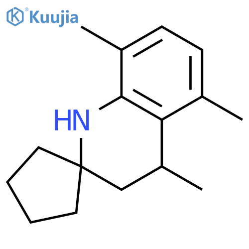 SPIRO[CYCLOPENTANE-1,2'(1'H)-QUINOLINE], 3',4'-DIHYDRO-4',5',8'-TRIMETHYL- structure