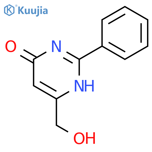 4(1H)-Pyrimidinone, 6-(hydroxymethyl)-2-phenyl- structure