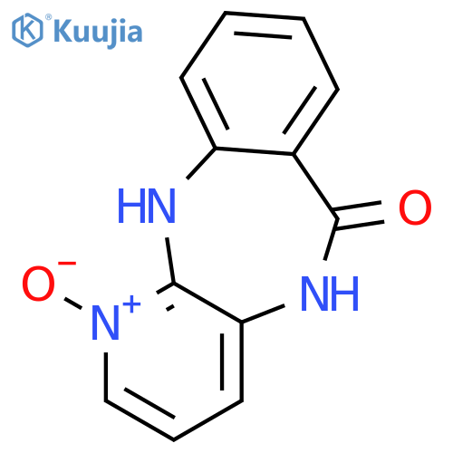 6H-Pyrido[2,3-b][1,4]benzodiazepin-6-one, 5,11-dihydro-, 1-oxide structure