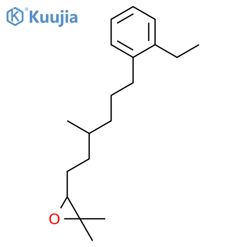 OXIRANE, 3-[6-(2-ETHYLPHENYL)-3-METHYLHEXYL]-2,2-DIMETHYL- structure