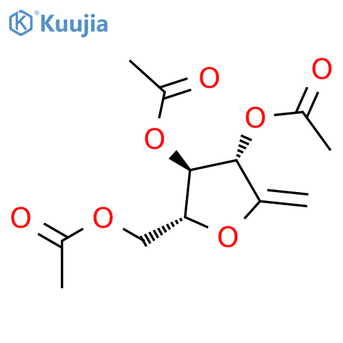 D-arabino-Hex-1-enitol, 2,5-anhydro-1-deoxy-, triacetate structure