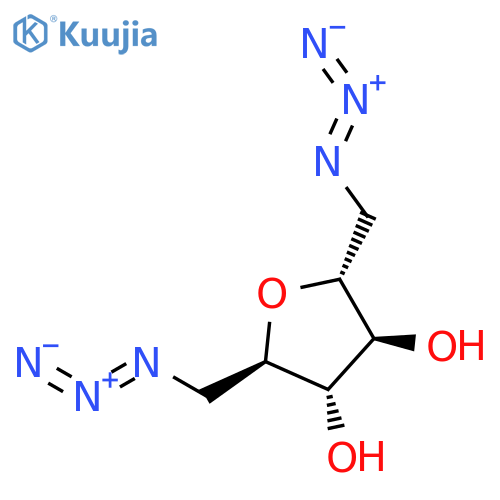 D-MANNITOL, 2,5-ANHYDRO-1,6-DIAZIDO-1,6-DIDEOXY- structure
