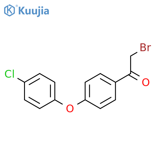 2-bromo-1-4-(4-chlorophenoxy)phenylethan-1-one structure