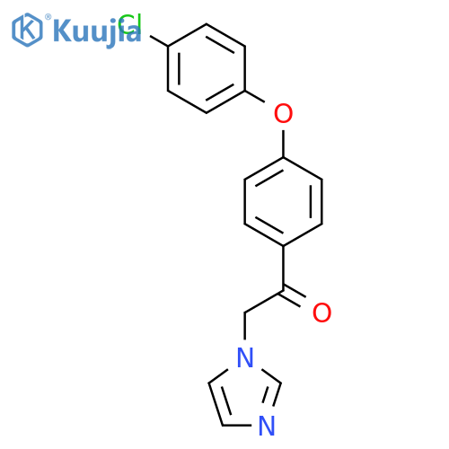 Ethanone, 1-[4-(4-chlorophenoxy)phenyl]-2-(1H-imidazol-1-yl)- structure