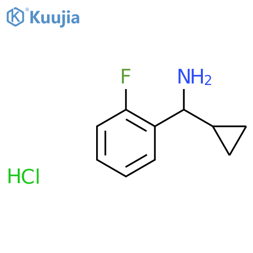(S)-cyclopropyl-(2-fluorophenyl)methanamine;hydrochloride structure