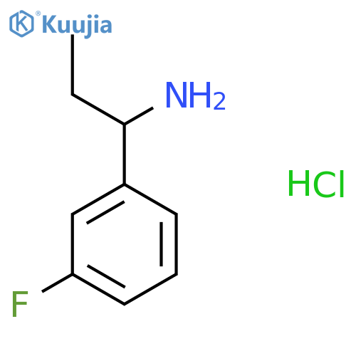 1-(3-Fluorophenyl)propan-1-amine hydrochloride structure