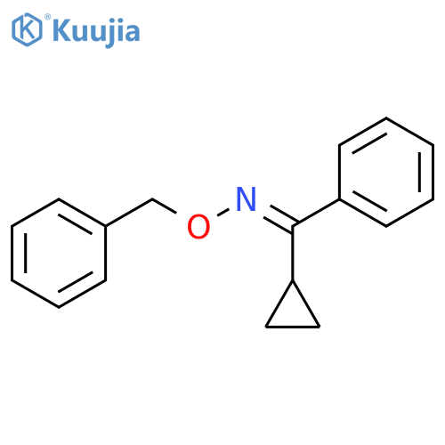 Methanone, cyclopropylphenyl-, O-(phenylmethyl)oxime structure