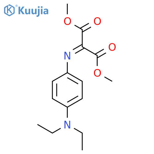 Propanedioic acid, [[4-(diethylamino)phenyl]imino]-, dimethyl ester structure