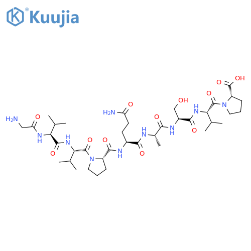 L-Proline, glycyl-L-valyl-L-valyl-L-prolyl-L-glutaminyl-L-alanyl-L-seryl-L-valyl- structure